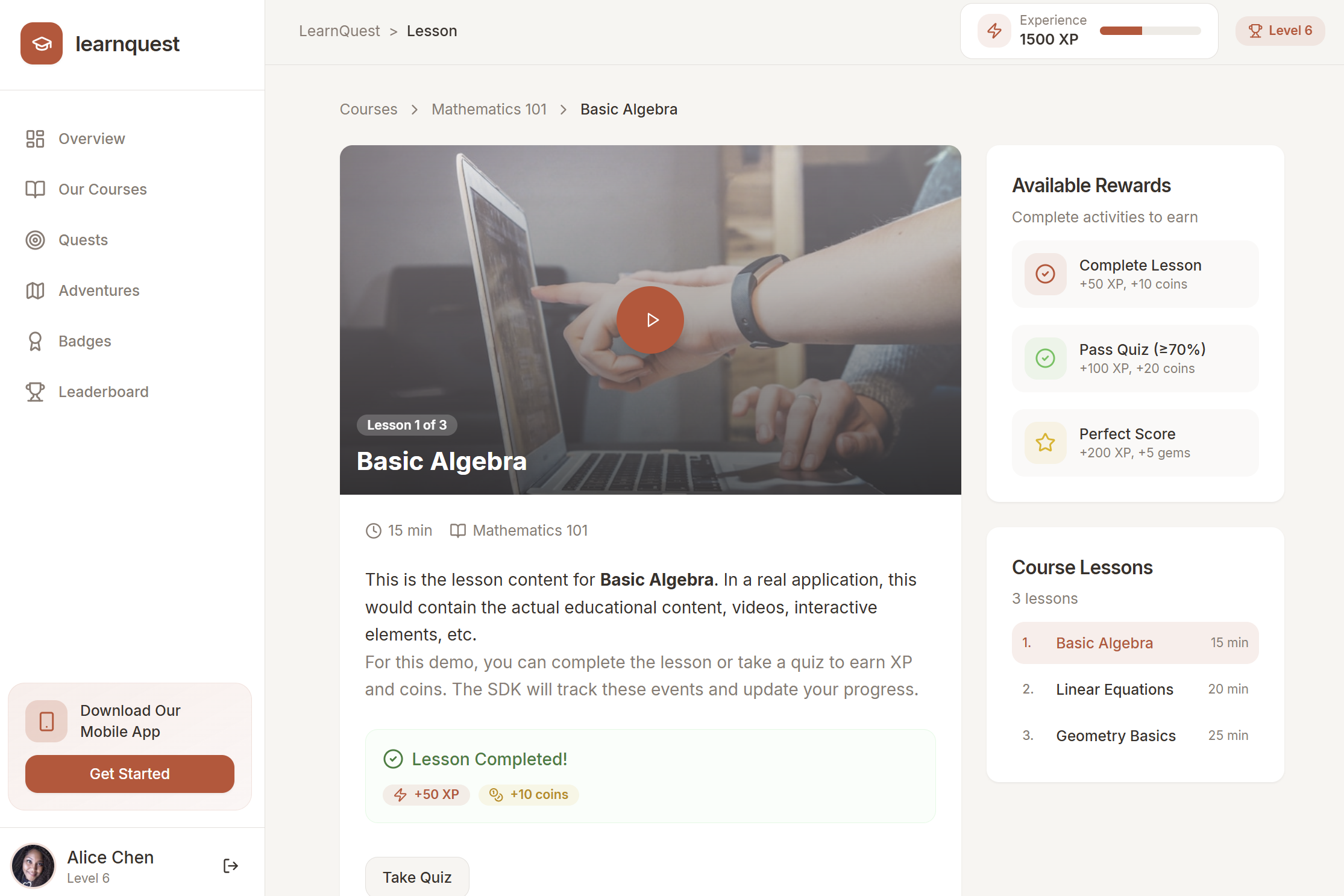 LearnQuest Academy Demo