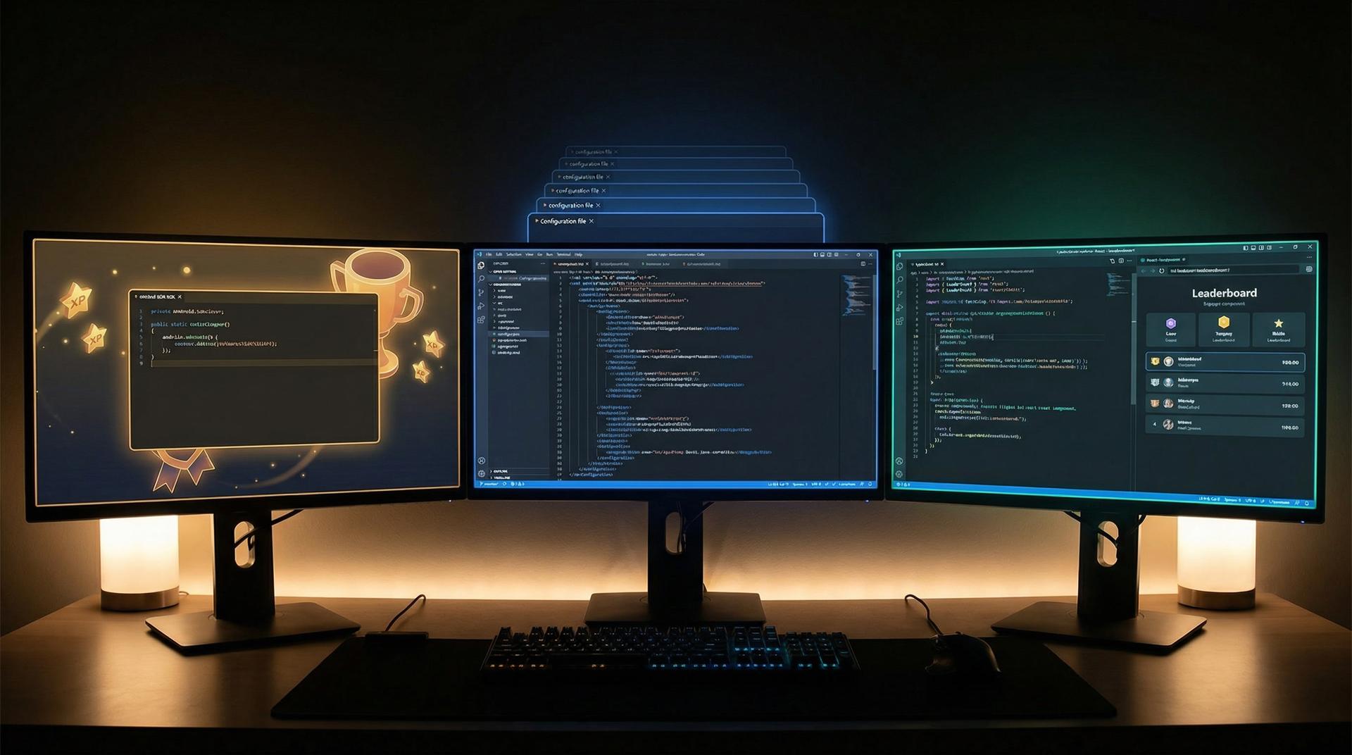 Developer experience comparison showing integration code complexity across the three platforms